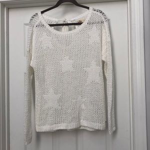 NWOT Hollister Star Open stitch Sweater